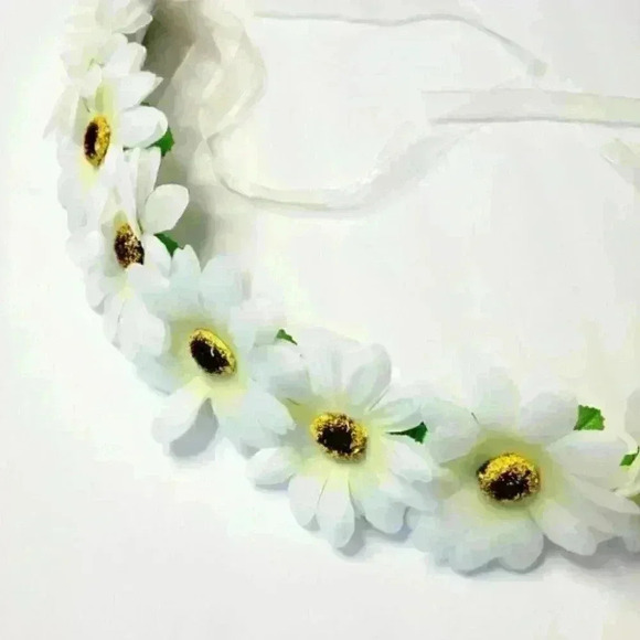 Fun Funky Floral multicolor led light up flower hair halo headband costume - Picture 9 of 9